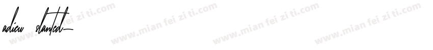 adieu slanted字体转换